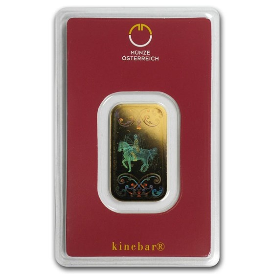 10 gram Gold Bar - Austrian Mint Kinebar Design (In Assay) 10 gram Gold Bar - Austrian Mint Kinebar Design (In Assay)